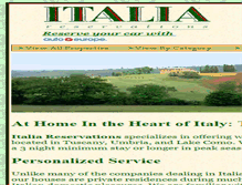 Tablet Screenshot of italiareservations.com